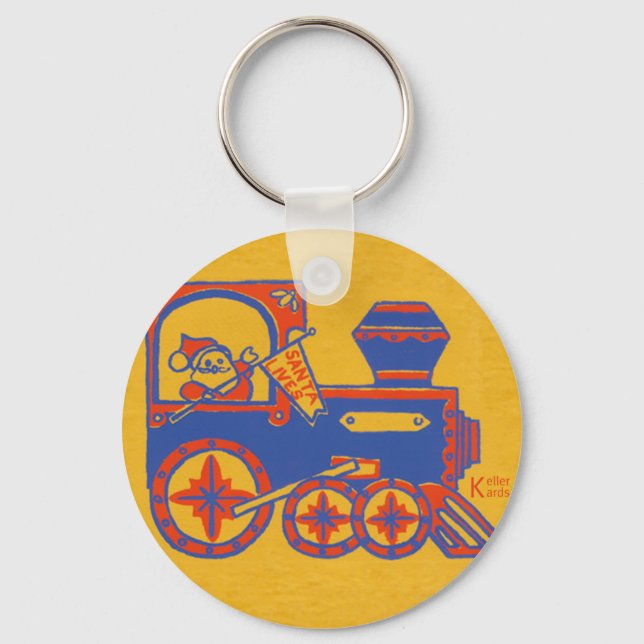 Santa Train Key Ring (Front)