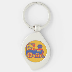 Santa Train Key Ring