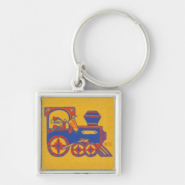 Santa Train Key Ring (Front)