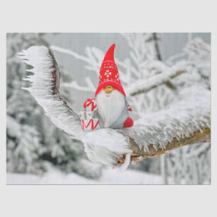 santa tree gnome tissue paper