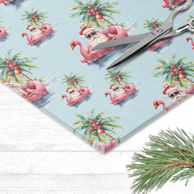Santa Tropical Christmas Tissue Paper (Santa Tropical Christmas Tissue Paper)