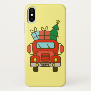 Santa truck front view Merry Christmas Case-Mate iPhone Case