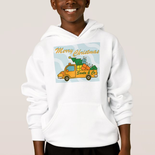 Santa truck side view Merry Christmas (Front)