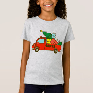 Santa truck side view Merry Christmas T-Shirt