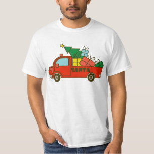 Santa truck side view Merry Christmas T-Shirt