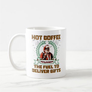 Santa Trucker Coffee Holiday Delivery Christmas Ro Mug
