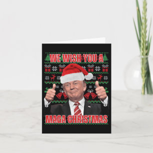 Santa Trump Christmas Humour Funny Trump Xmas 2  Card