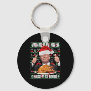 Santa Trump Christmas Humour Funny Trump Xmas 3 Key Ring