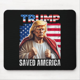 Santa Trump Christmas Humour Funny Trump Xmas Tank Mouse Pad