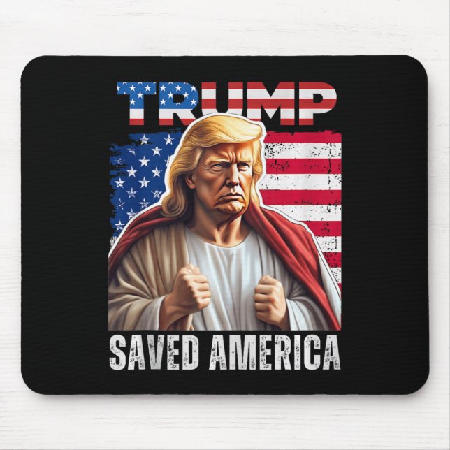 Santa Trump Christmas Humour Funny Trump Xmas Tank Mouse Pad (Front)