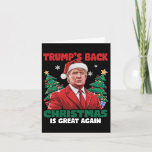 Santa Trump Dance Make Christmas Great Again Ugly Card