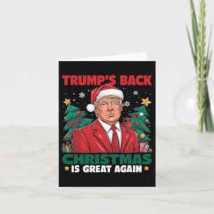 Santa Trump Dance Make Christmas Great Again Ugly  Card