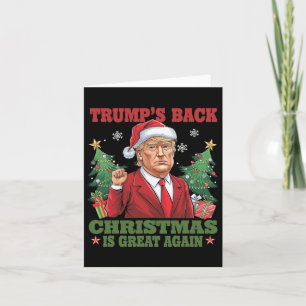 Santa Trump Dance Make Christmas Great Again Ugly Card