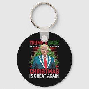Santa Trump Dance Make Christmas Great Again Ugly  Key Ring