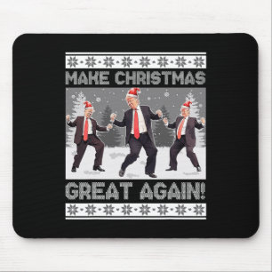 Santa Trump Dance Make Christmas Great Again Ugly  Mouse Pad