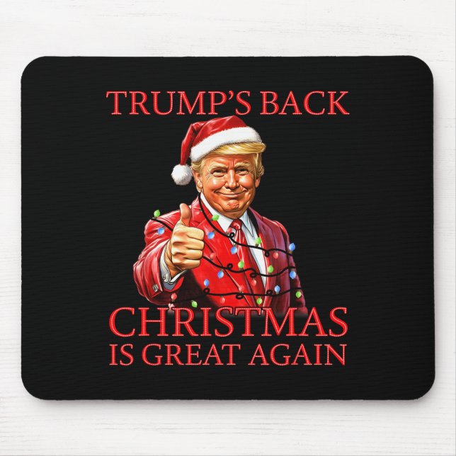Santa Trump Dance Make Christmas Great Again Ugly  Mouse Pad (Front)