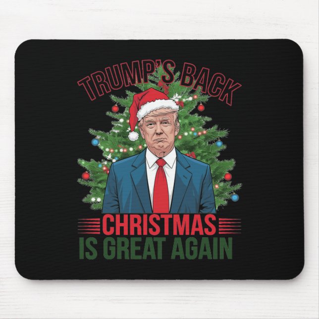 Santa Trump Dance Make Christmas Great Again Ugly  Mouse Pad (Front)