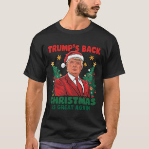 Santa Trump Dance Make Christmas Great Again Ugly  T-Shirt