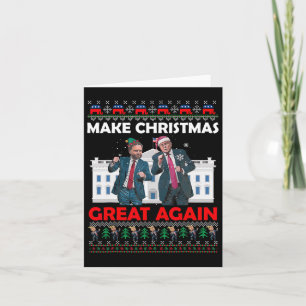 Santa Trump Dance Make Christmas Great Again Xmas  Card