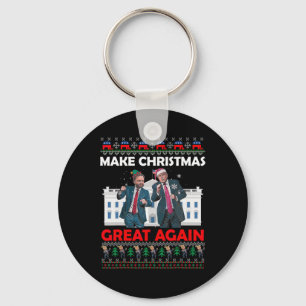 Santa Trump Dance Make Christmas Great Again Xmas  Key Ring