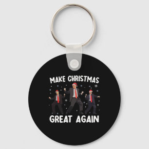 Santa Trump Dance Make Christmas Great Again Xmas  Key Ring