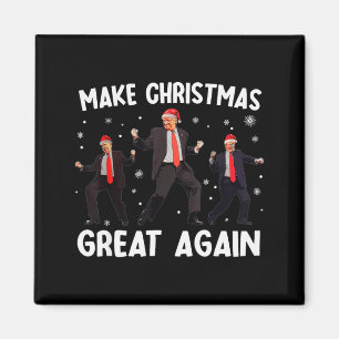 Santa Trump Dance Make Christmas Great Again Xmas  Magnet
