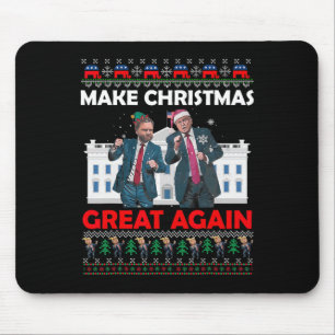 Santa Trump Dance Make Christmas Great Again Xmas Mouse Pad