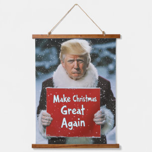 Santa Trump: “Make Christmas Great Again” Hanging Tapestry