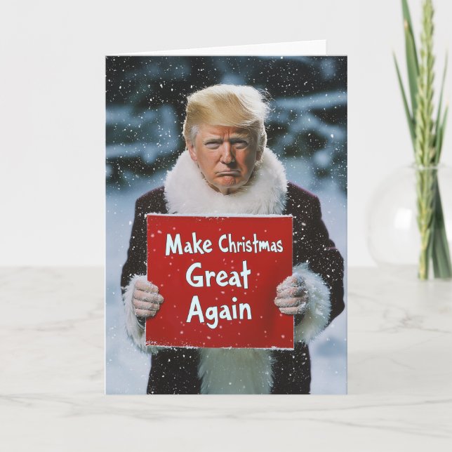 Santa Trump: “Make Christmas Great Again” Invitation (Front)