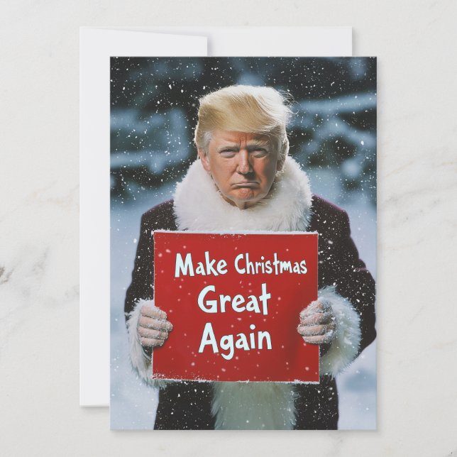 Santa Trump: “Make Christmas Great Again” Invitation (Front)