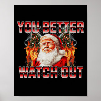 Santa Trump Santa Claus Is Coming To Town 2024  Poster