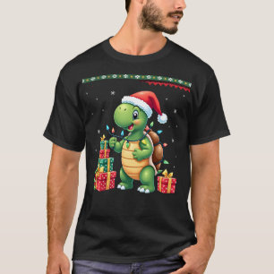 Santa Turtle Christmas Ugly Sweater Funny Holiday 