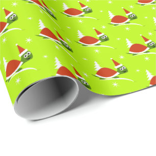 Santa Turtle Kids Christmas Wrapping Paper