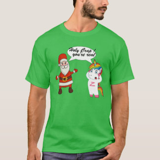 Santa Unicorn Christmas Shirt - Funny Holiday Tee