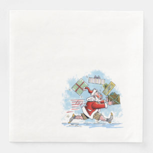 Santa Unprepared dinner paper napkins