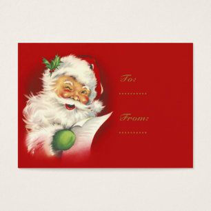 Santa Vintage Gift Tags