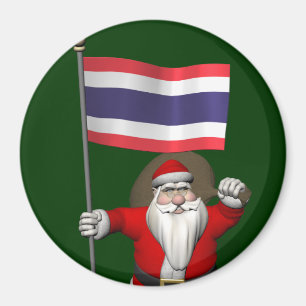 Santa Visiting Thailand Magnet