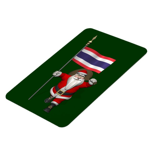 Santa Visiting Thailand Magnet (Left Side)