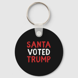 Santa Voted Trump Funny Christmas Gift Election Pr Key Ring