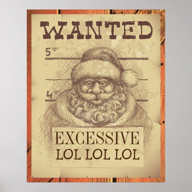 Santa Wanted Poster (Front)