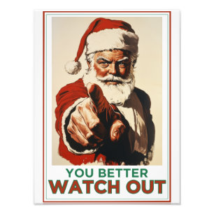 Santa Wants YOU to Belie! 🎅 Christmas Art Prints