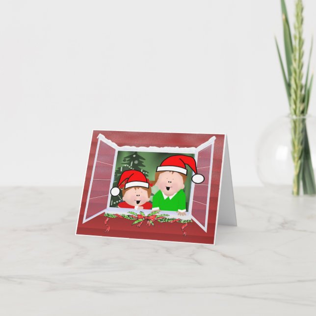 Santa Watch Holiday Card (Front)