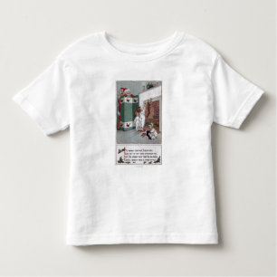 Santa Watching from behind screen Toddler T-Shirt
