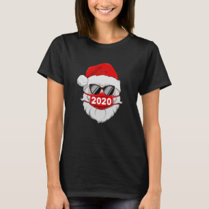 Santa Wear Mask Christmas 2020 Funny Pyjamas Xmas T-Shirt