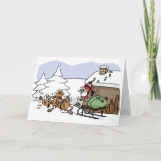 Santa Weggie Christmas Seasons Greetings Card