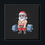 Santa Weightlifting Christmas Fitness Gym Deadlift Magnet<br><div class="desc">Santa Weightlifting Christmas Fitness Gym Deadlift Xmas Men</div>