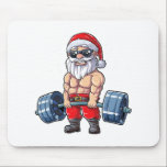 Santa Weightlifting Christmas Fitness Gym Deadlift Mouse Pad<br><div class="desc">Santa Weightlifting Christmas Fitness Gym Deadlift Xmas Men</div>