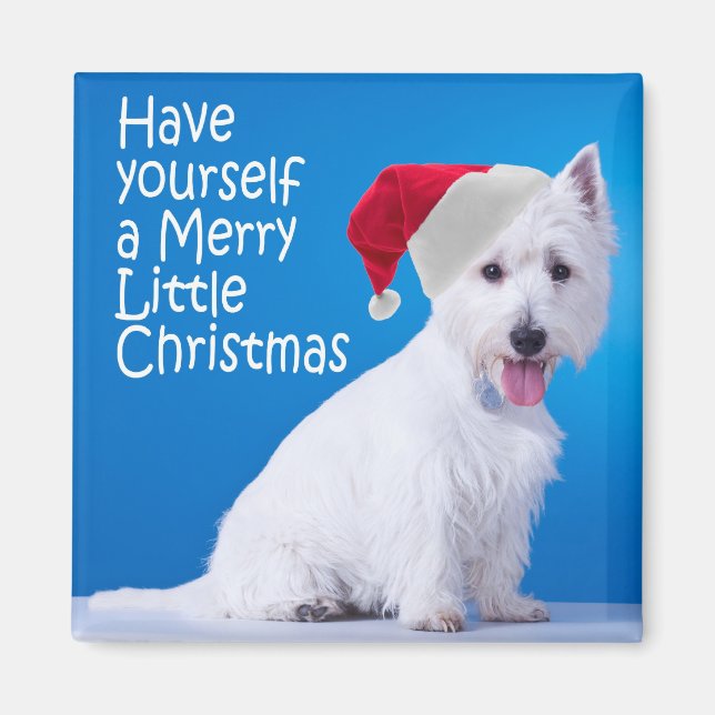 Santa Westie Magnet (Front)