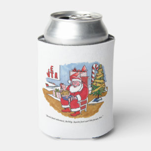 Santa Wet can cooler
