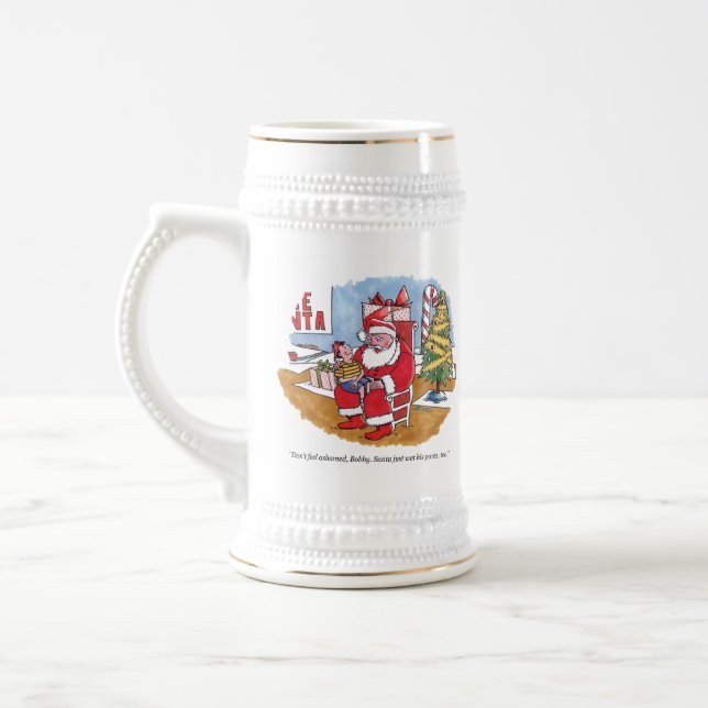 Santa Wet right hand stein (Left)